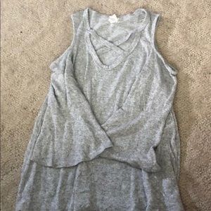 Open shoulder sweater